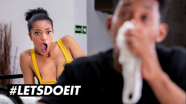 HORNYHOSTEL – Tina Fire – Big Natural Boobs Ebony Babe Takes A Big Black Cock In Her Hot Ass From Horny Pervert